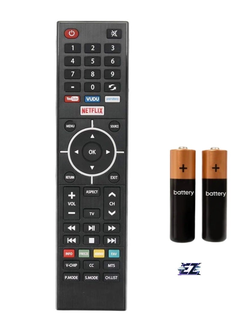 ELTRAZONE New Remote Control Replacement for Element TV ELSW3917BF, E4SFT5017, E4STA5017, ELSJ5017 – With Battery - Image 1