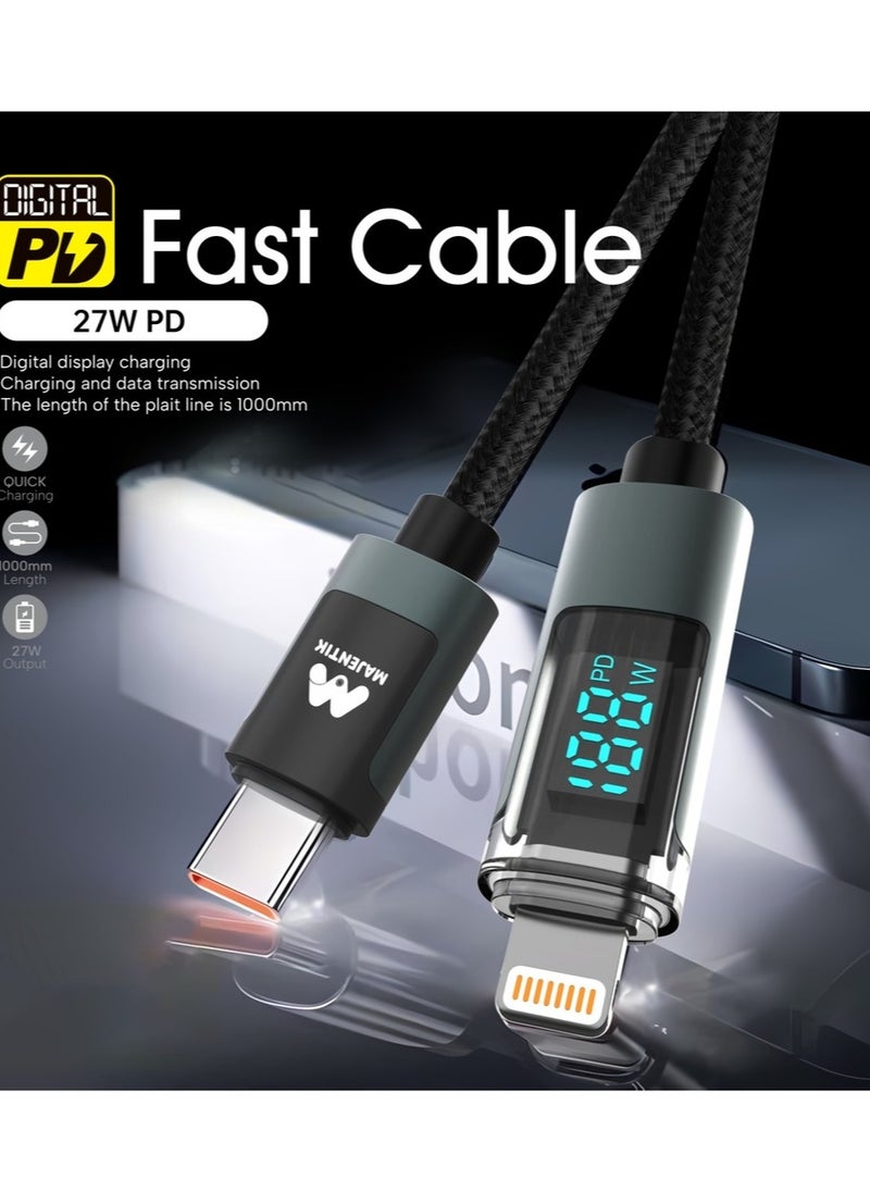 majentik - Majentik Power Bank MJ-16 30000MAh+Cable CL-002 Led Type-C To Lightning - Image 1