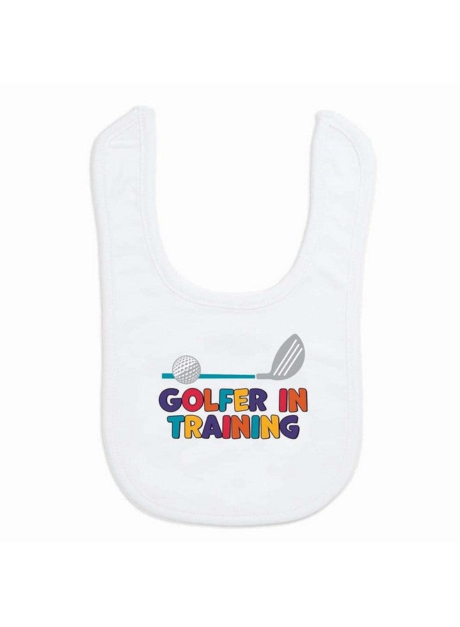ChalkTalkSPORTS Golf Baby & Infant Bib | Golfer in Training | Soft Microfiber Bib - Image 1