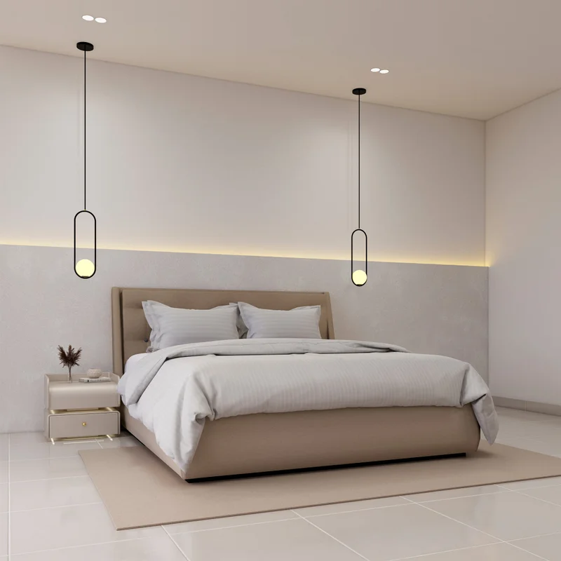 DWELL 3 Pcs Luxurious 300 Thread Count Bamboo  Sateen Thin Stripe Duvet Cover Set