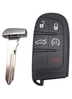 TLAXCA Replacement Keyless Entry Key Fob Cover Case fit for Dodge Charger Challenger Jeep Grand Cherokee Compass Renegade Patriot Grand Comander Chrysler 300 Key Fob Shell  - Image 1