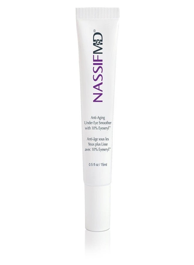 nassif md NassifMD Under Eye Smoother Firming Eye Cream, Anti Aging Eye Cream for Women, Under Eye Cream Dark Circles and Puffiness, Eye Serum Anti Aging Wrinkles - Image 1