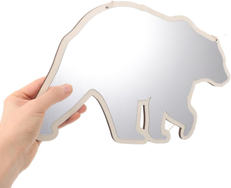 Vanity Mirror Acrylic Hanging Decorative Safety Mirror Cute Bear Design for ’ Bedroom and Bathroom Vanity Accessories - Image 3