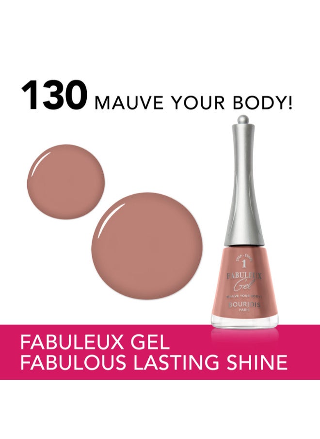 BOURJOIS PARIS Fabuleux Gel Nail Polish - 130 - Mauve Your Body  - Image 2