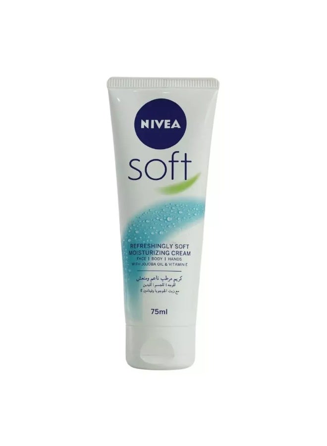 Nivea Soft Refreshingly Moisturizing Cream with Jojoba Oil & Vitamin E- 75ml