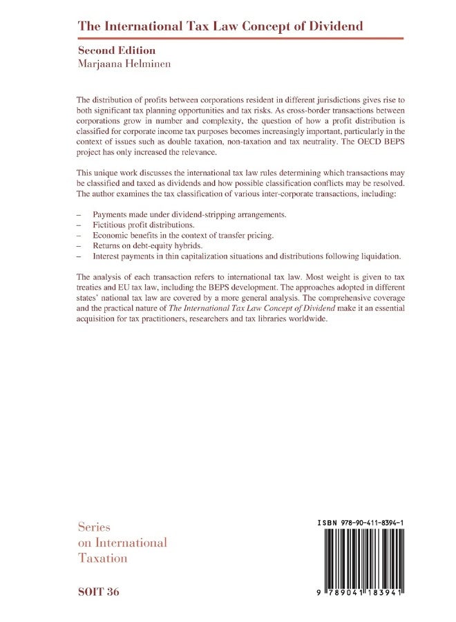 The International Tax Law Concept of Dividend  - Image 2
