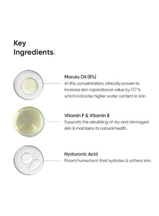 Moisturizing Face Cream for Dry Skin to Normal Skin| Hyaluronic Acid and Marula Oil 5% for All Day Moisturization & Hydration, Barrier Repair Face Cream| Non Comedogenic and Acne Safe - view 4