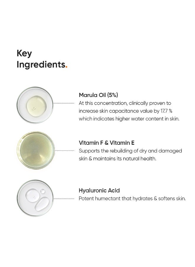 MINIMALIST Moisturizing Face Cream for Dry Skin to Normal Skin| Hyaluronic Acid and Marula Oil 5% for All Day Moisturization & Hydration, Barrier Repair Face Cream| Non Comedogenic and Acne Safe - Image 4