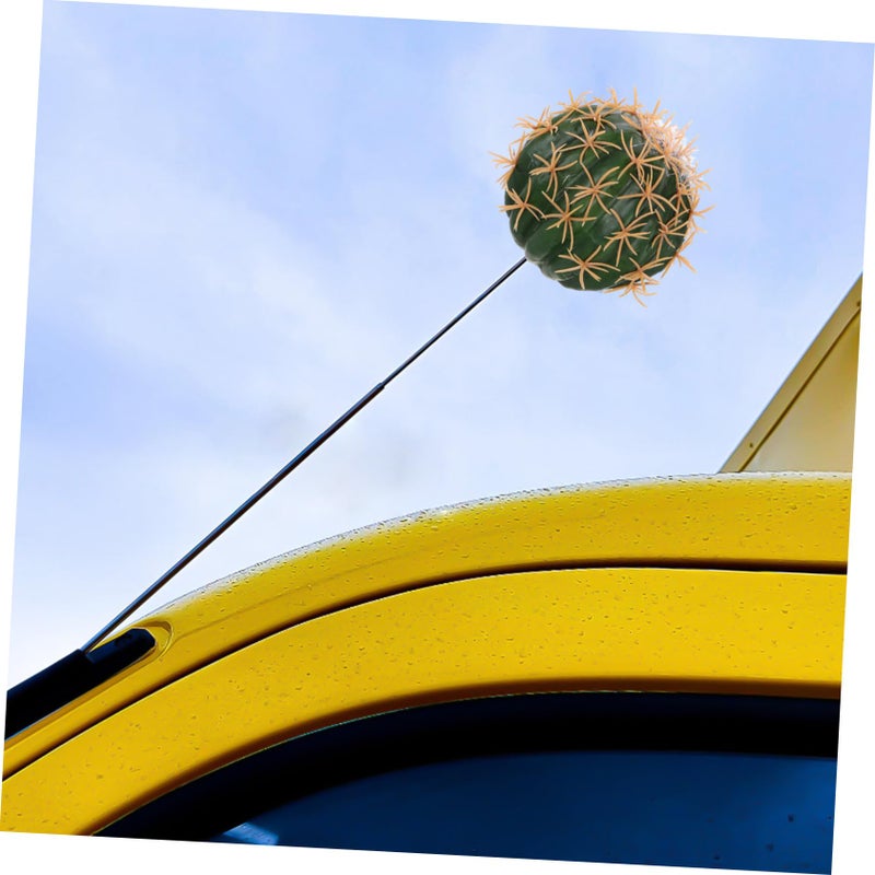 Cactus Antenna Topper For Car Roof Dashboard Exterior Decoration Lightweight Realistic Faux Design - Image 5