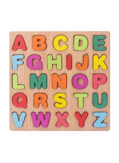 We Happy 53 Pieces Wooden Learning Puzzle Toy for Toddlers A to Z Alphabet, 1 to 20 Counting Numbers Early Educational Boards - (Set of 2)  - Image 2