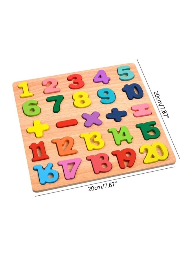 We Happy - 53 Pieces Wooden Learning Puzzle Toy for Toddlers A to Z Alphabet, 1 to 20 Counting Numbers Early Educational Boards - (Set of 2) - Image 1