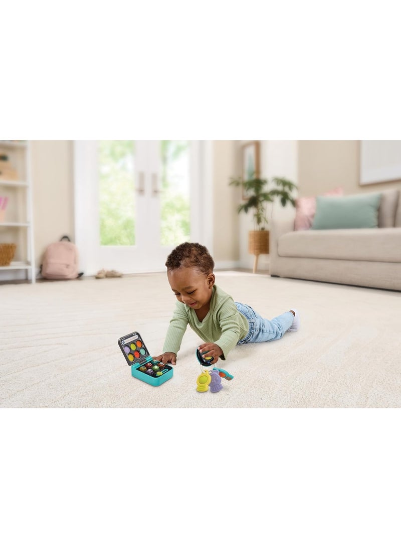 VTech Baby ألعاب VTech للأطفال - أدواتي اليومية، مفاتيح وهاتف للعب التخيلي مع أزرار مضيئة، مفاتيح قابلة للضغط ذات ملمس، موسيقى وألحان، مهارات حركية دقيقة، هدية للأعمار 3، 6، 9، 12 شهرًا +، النسخة الإنجليزية - Image 3