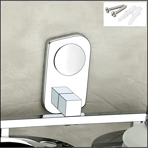 ORCE BATH ARTICLE soap Dispenser with Toothbrush Holder for washbasin Liquid Dispenser and Brush Holder for Bathroom Tumbler Holders dispensers(304 Stainless Steel,Chrome Finish,Frosted Glass) CM25 - Image 5
