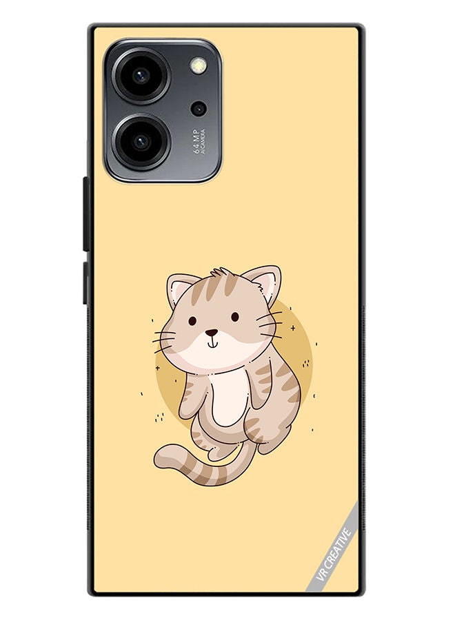 VR CREATIVE Protective Case Cover For Honor 80 SE Cutie Cat Design Multicolour - Image 1