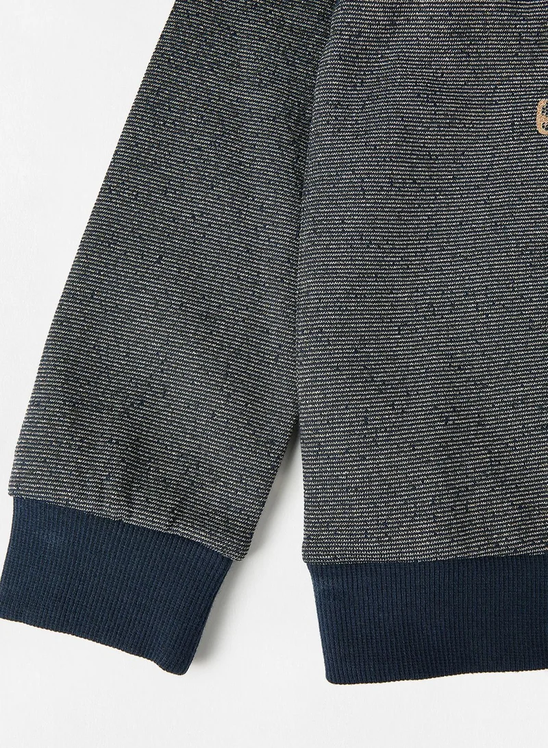 NAME IT Kids Metallic Long Sleeve Sweatshirt