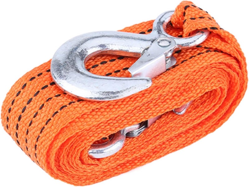 ZJchao Tow Rope with Hooks, Tow Strap Load 4 Meters 3 Ton Rope Cable Strap with Hooks Emergency Vehicle Tool - Image 3