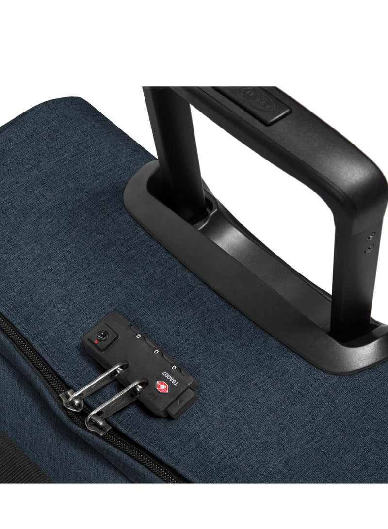 EASTPAK TRANVERZ S - Cabin size 2-wheel Travel Trolley With 2 Main Compartments and TSA lock, 2.41 kg, 42L - Small Blue Triple Denim - Image 4