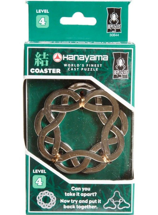Bepuzzled Coaster Hanayama Metal Brainteaser Puzzle Mensa Rated Level 4 For Ages 12 And Up - Image 2