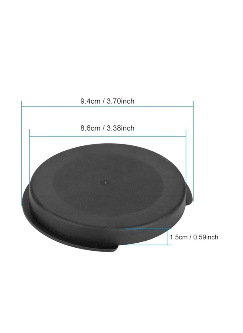 LiebeWH Guitar Soundhole Feedback Buffer Cover 86mm Palstic Soundhole Cover Accessory Musical Instrument Accessory (Black) - Image 2