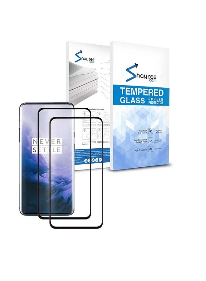 شيزي عبوة من واقي شاشة من الزجاج المقوى لهاتف OnePlus 7 Pro شفاف - Image 2