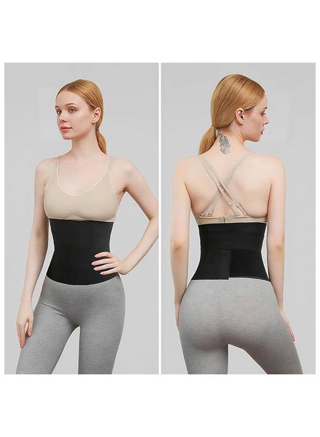 واي جيه مشد خصر نسائي، مشد ضاغط للخصر، مشد تشيكل الجسم، مشد رياضي، مشد ما بعد الولادة، حزام بطني قابل للتعديل مريح لدعم الظهر والخصر، للتخسيس، الرياضة، التمرين، حزام خصر مرن للرياضة، اللياقة، شد البطن، حزام تمرين بطني ملفوف للنساء، حزام نحت وتشكيل نحيف، حزام تشكيل حارق للدهون قابل للتعديل (أسود) - Image 4