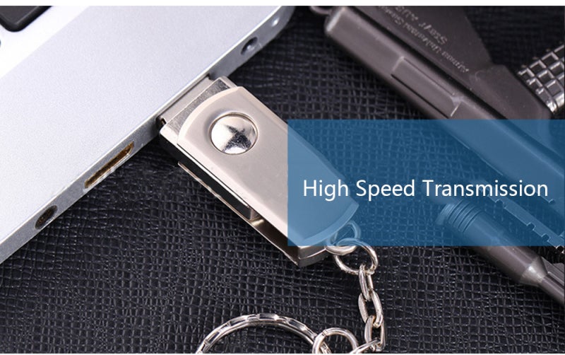 ميموري ستيك ذاكرة USB قابلة للدوران بسعة 32 جيجابايت - تصميم حلقة بدون غطاء وحماية دوران معدني بزاوية 360 درجة - تخزين محمول صغير متوافق مع USB 2.0 عالي السرعة للاستخدام في المنزل والمكتب والسفر - Image 4