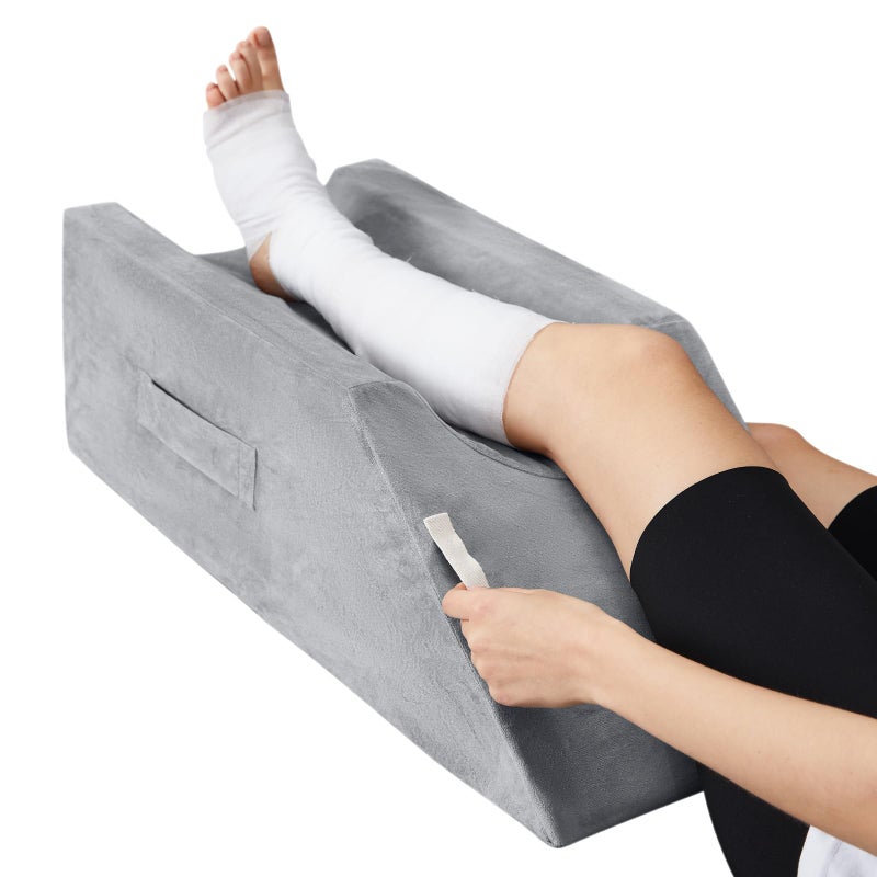 UJPFEO Leg Elevation PillowLeg Wedge Pillows for After SurgeryInjury and RestMemory Foam Elevating Pillow for Legs Sweeling and Sleeping Blood CirculationLegs Pain Relief Recovery