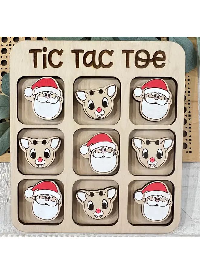 سانتا كلوز ورنة تيك تاك تو لعبة عيد الميلاد هدية مثالية للعائلة - Image 5
