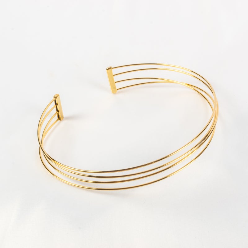 شوكر رقبة أستانليس ستيل ذهبي - Image 1