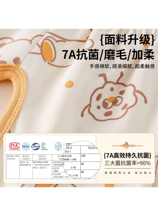 Doxiluka newborn Baby Pants - Summer Thin Open-crotch Pants, Cute Casual Seven-part Leggings - Image 3