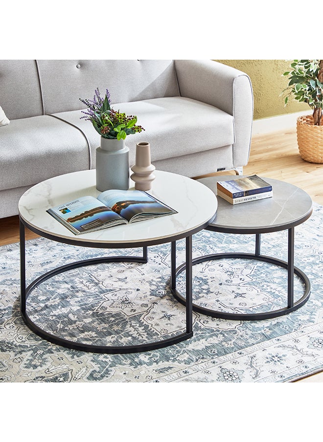 Home Box Marwell Sintered Stone Coffee Table - Set of 2  - Image 1