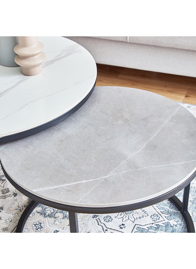 Home Box Marwell Sintered Stone Coffee Table - Set of 2  - Image 3