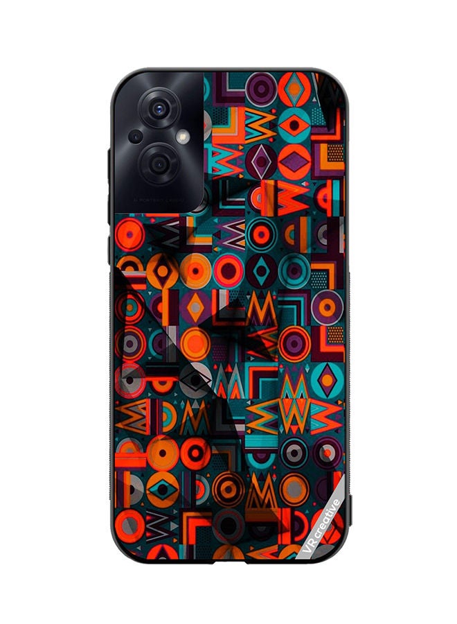 VR CREATIVE Protective Case Cover For Oppo Reno8 Z Flower Design Multicolour - Image 1