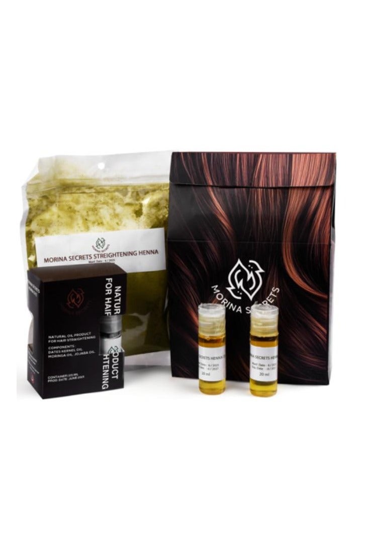 مورينا سيكرتس حنه فرد الشعر من الاعشاب +لون صبغه اسود +زيت حنه مجانا - 4 قطع. - Image 2