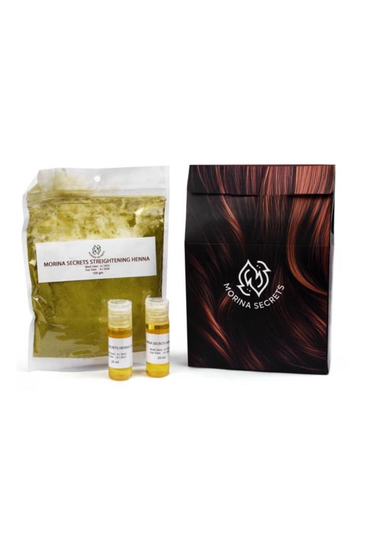 مورينا سيكرتس حنه فرد الشعر من الاعشاب +لون صبغه اسود +زيت حنه مجانا - 4 قطع. - Image 3