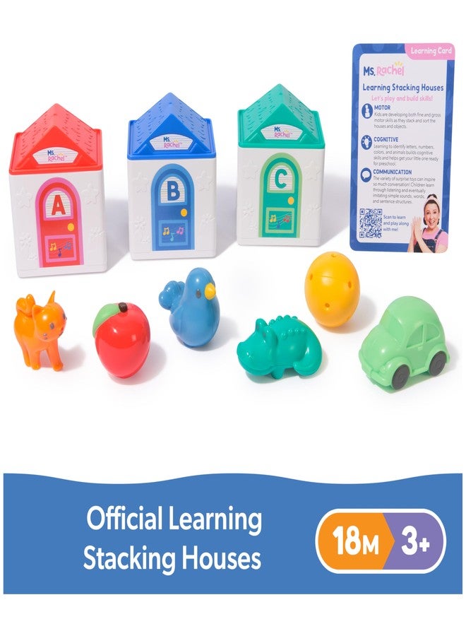 مس ريتشال منزل التكديس التعليمي الرسمي للسيدة راشيل مع 6 مفاجآت لاكتشافها، ألعاب تعليمية وألعاب للأطفال الصغار للبنات والأولاد من عمر 18 شهرًا إلى 3 سنوات فما فوق - Image 3
