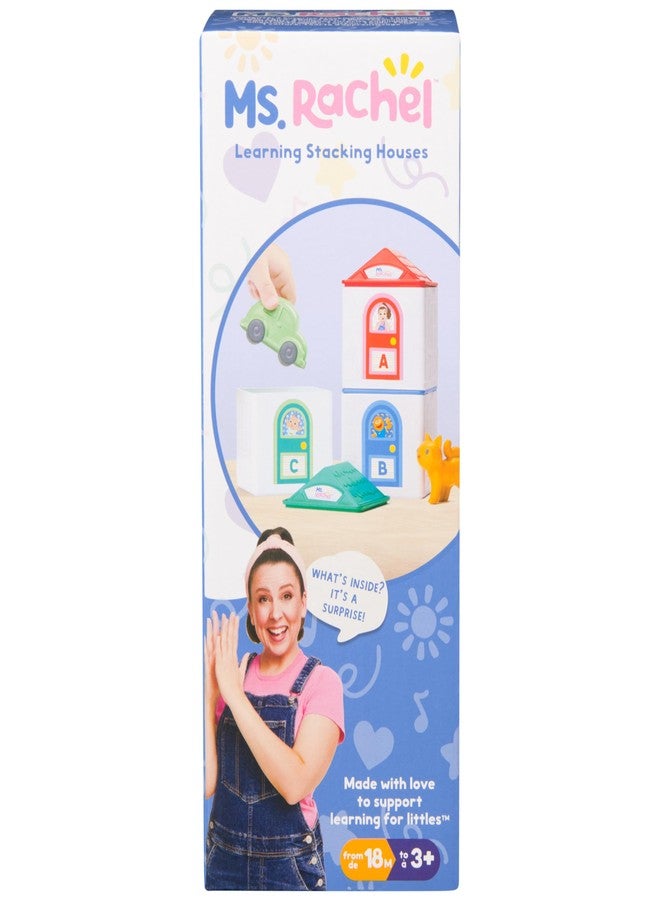 مس ريتشال منزل التكديس التعليمي الرسمي للسيدة راشيل مع 6 مفاجآت لاكتشافها، ألعاب تعليمية وألعاب للأطفال الصغار للبنات والأولاد من عمر 18 شهرًا إلى 3 سنوات فما فوق - Image 2