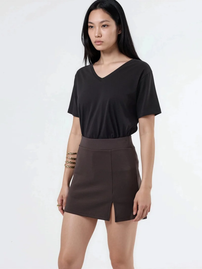بوسيم BUSEM High Waist Mini Skort with Slit
