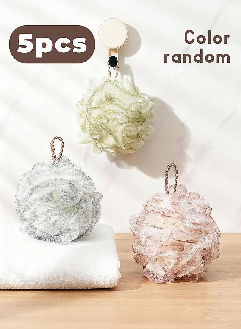 Five-Pack Exfoliating Bath Sponges - Image 1