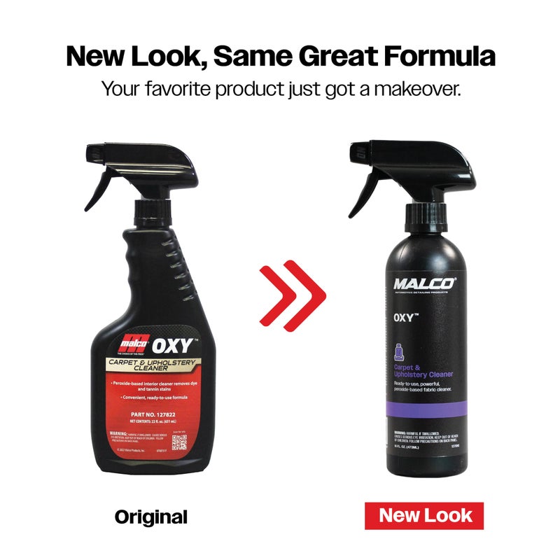 Malco OXY Carpet & Upholstery Cleaner - Stain Remover Spray for Car Interior Fabric/Cleans the Toughest Vehicle Stains/Deep Cleaning Liquid Formula / 16 Oz. (127816) - Image 2
