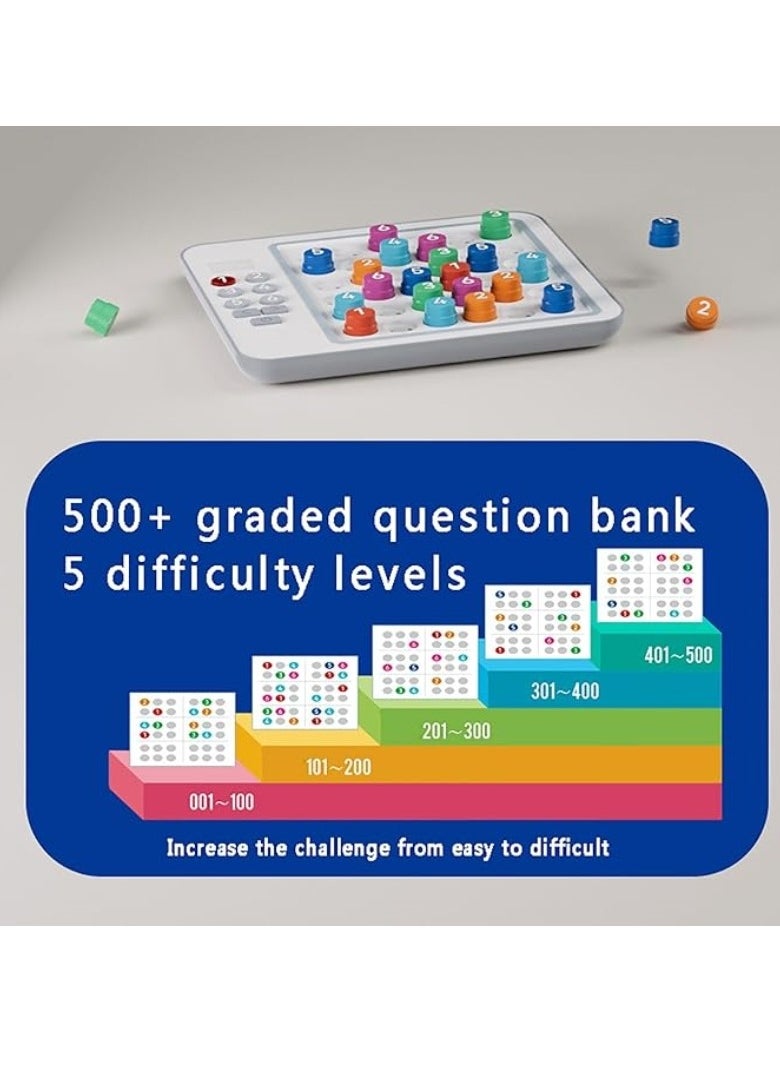 M MIAOYAN - Sudoku puzzle game toy, with more than 500 levels of questions and clear sound effects, supports automatic timer and reminder functions, learn while playing, and improve mathematical thinking ability! - Image 1