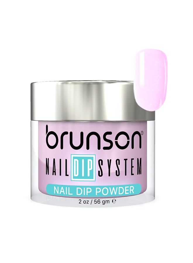 brunson Nail Dip Powder Dip And Buff System Color 56gm, French Nail Art Starter Manicure Salon DIY At Home Odor Free And Long Lasting No Needed Nail Lamp Curing BDK011