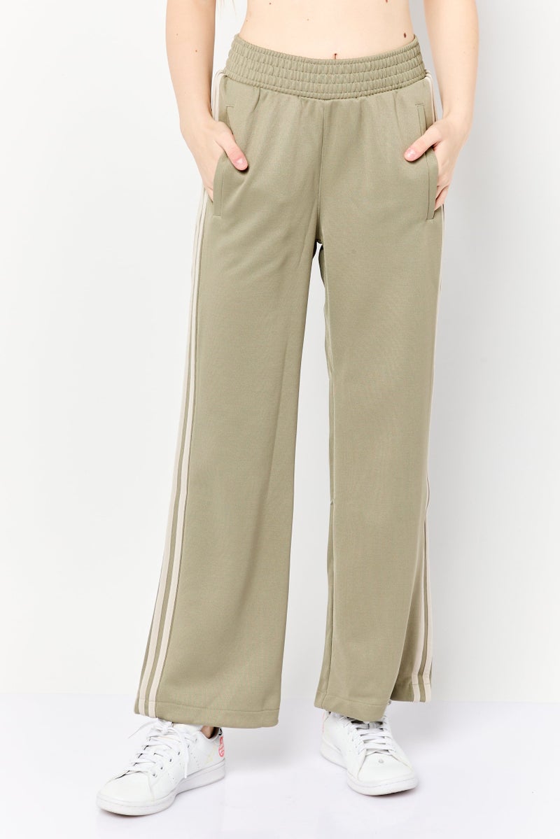 adidas Originals Women Sportswear Fit Drawstring Training Track Pants, Olive  - Image 1