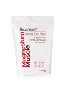 BetterYou BetterYou Magnesium Muscle Bath Flakes - Mineral Bath Salts for Muscle Recovery - Post-Workout Soak for Sore Muscles - Natural Magnesium - 2.3 lb 