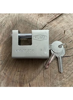 Yuma 70MM Steel Padlock Sliding Shaft Brass Steel Padlock  - Image 1