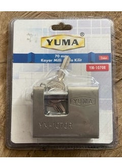 Yuma 70MM Steel Padlock Sliding Shaft Brass Steel Padlock  - Image 2