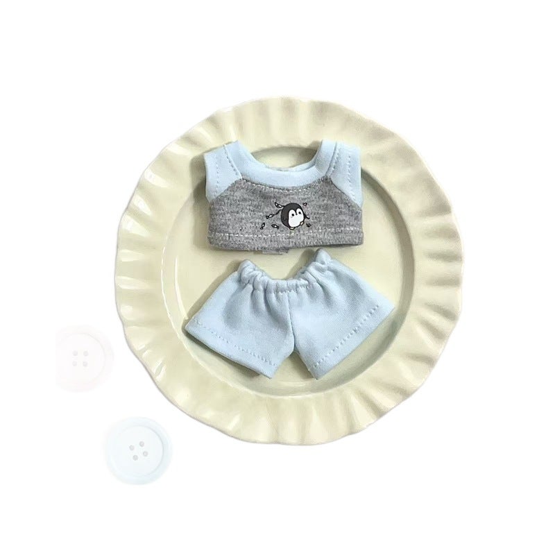 10cm Cotton Doll Sportswear Set, Cute Casual Two-Piece Doll Outfit - Image 5