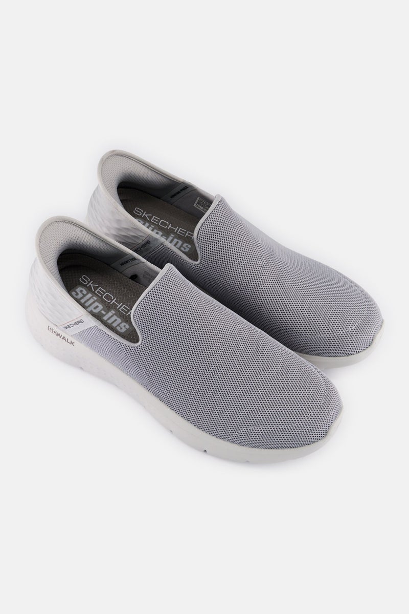 SKECHERS Men Go Walk  Flex No Hands Slip On Sports Shoes, Light Grey  - Image 2