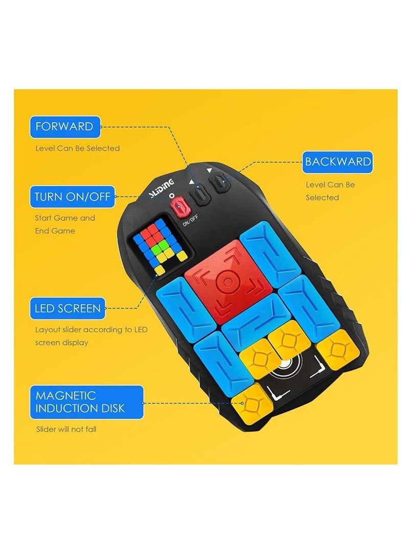 Super Slide Puzzles Brain Games, with 500+ Levels Electronic Handheld Game, Challenges Brain Teaser Puzzles, Learning & Education Travel Stem Toys for Kids and Adults  - Image 4