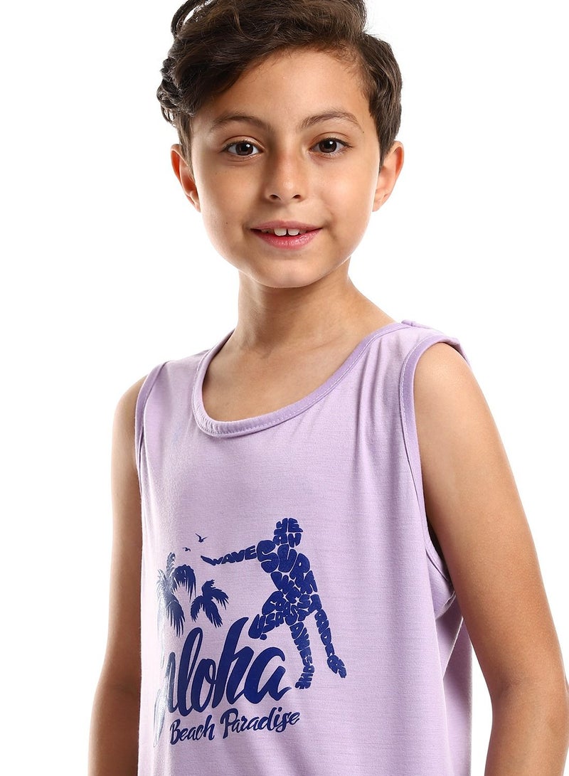 Caesar Boys Printed Sportive Tank Top  - Image 3